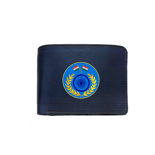 Blue Wallet (Genuine Leather) for Men - CRPF