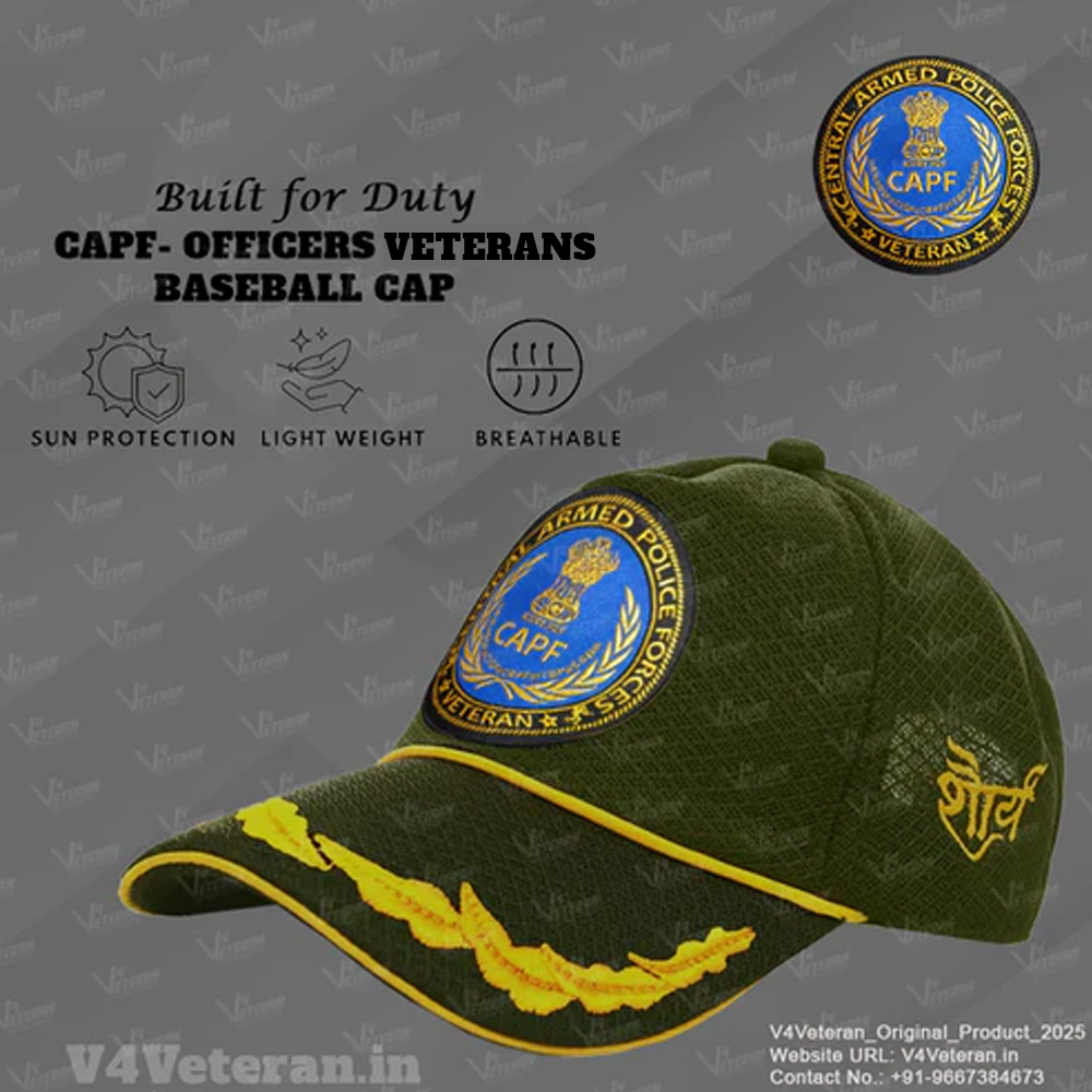 CAPF Officers' (Olive Green) Veterans Baseball Cap
