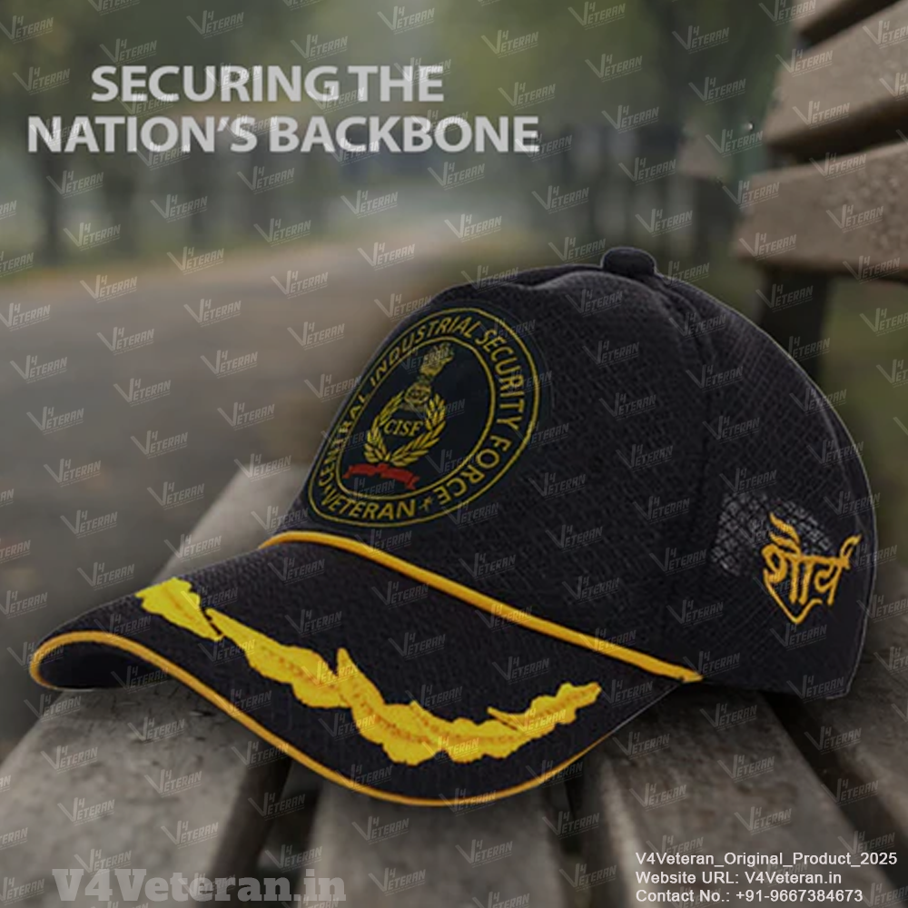 CISF Officers' (Black) Veterans Baseball Cap