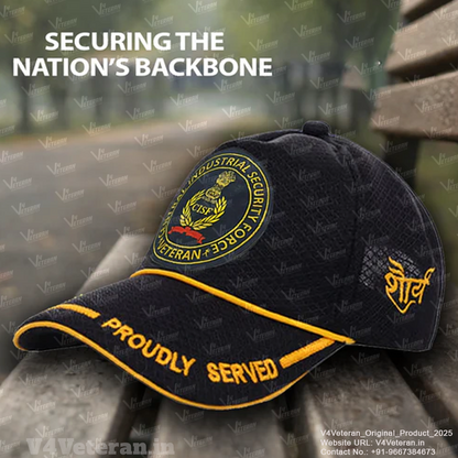CISF Veterans (Black) Proudly Served Baseball Cap