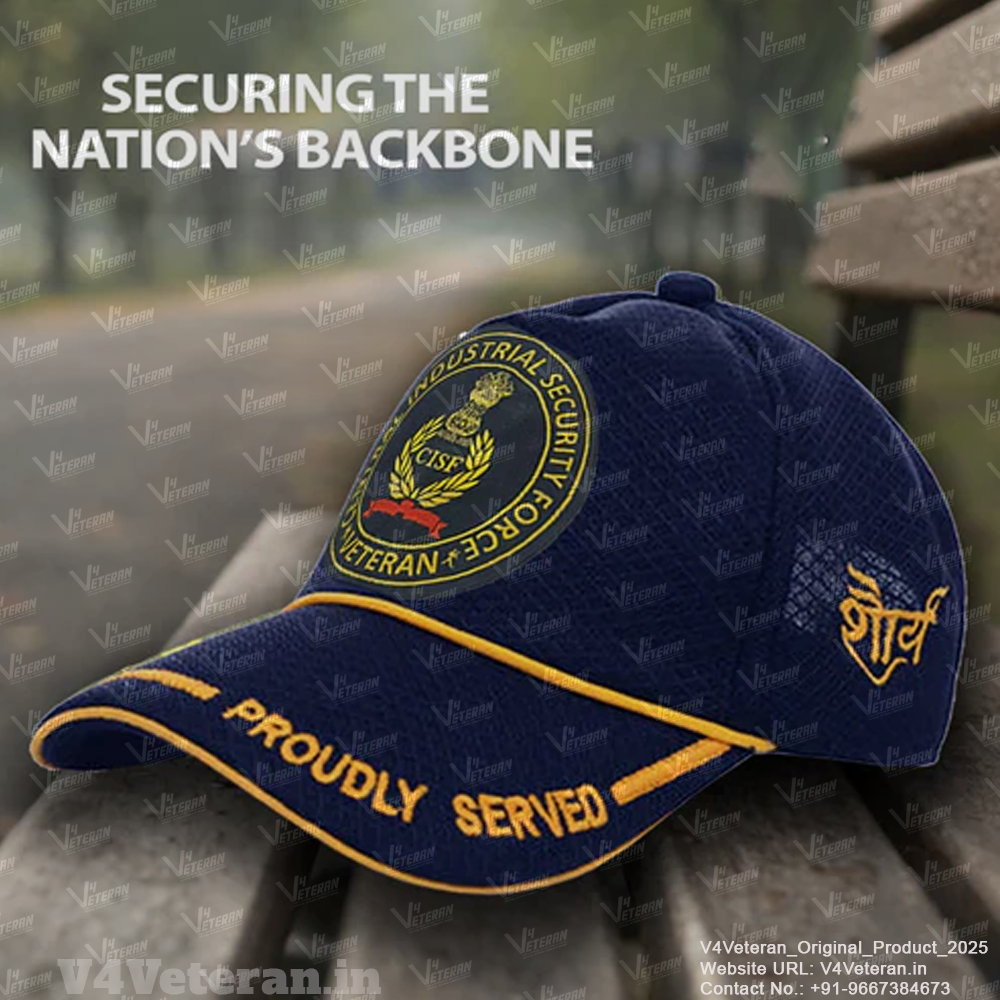 CISF-Proudly Served (Blue) Veterans Baseball Cap