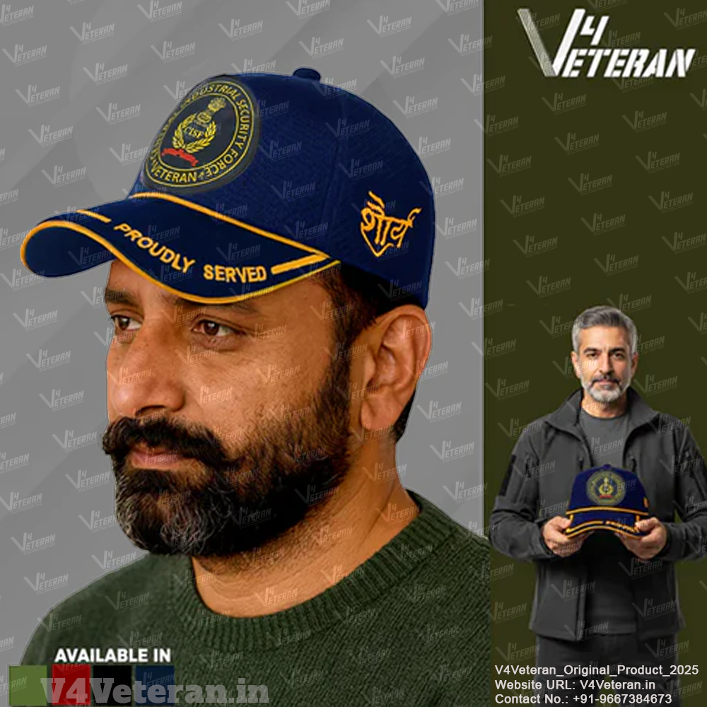 CISF-Proudly Served (Blue) Veterans Baseball Cap