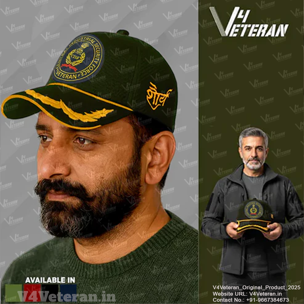 CISF Officers' (Olive Green) Veterans Baseball Cap