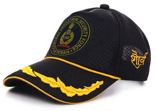 CISF Officers' (Black) Veterans Baseball Cap