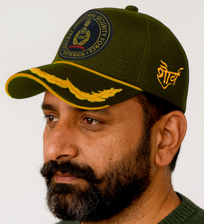 CISF Officers' (Olive Green) Veterans Baseball Cap
