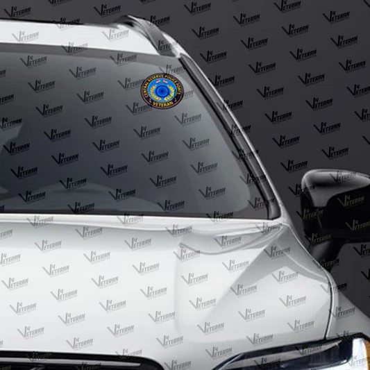 CRPF Veteran Car & Bike Stickers – 4 Inside Glass for Cars + 3 Back Gumming for 2-Wheelers (7 pcs)