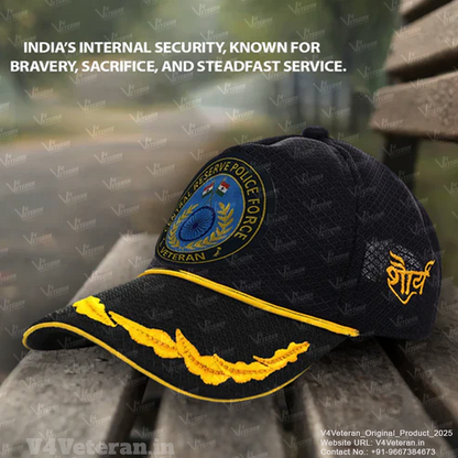 CRPF (Black) Officers' Baseball Cap for Veterans