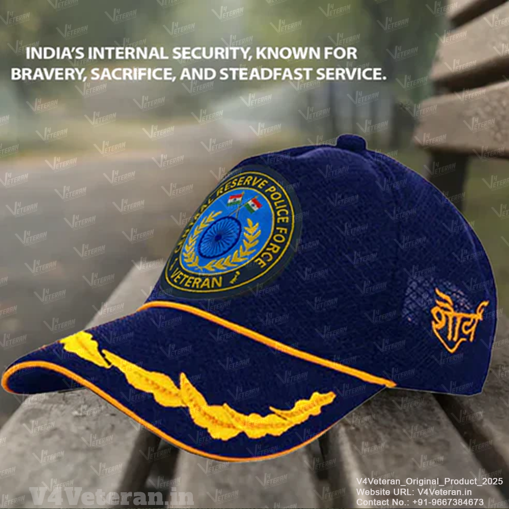 CRPF (Blue) Officers' Baseball Cap for Veterans