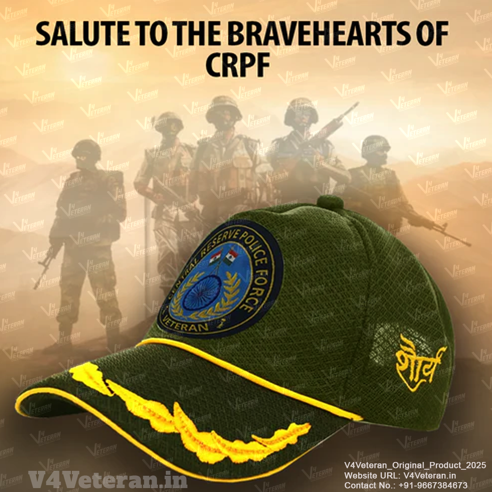 CRPF Officers' (Olive Green) Veterans Baseball Cap