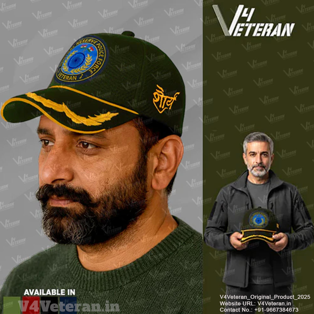 CRPF Officers' (Olive Green) Veterans Baseball Cap
