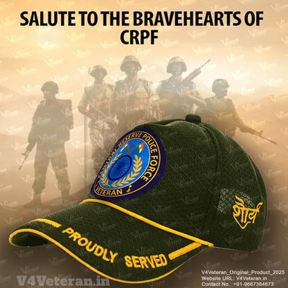 CRPF-Proudly Served (Olive Green) Veterans Baseball Cap