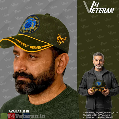 CRPF-Proudly Served (Olive Green) Veterans Baseball Cap