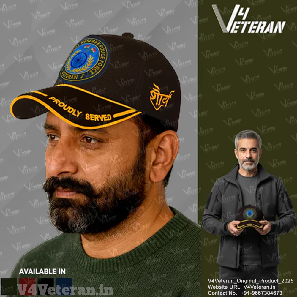 CRPF-Proudly Served (Black) Veterans Baseball Cap