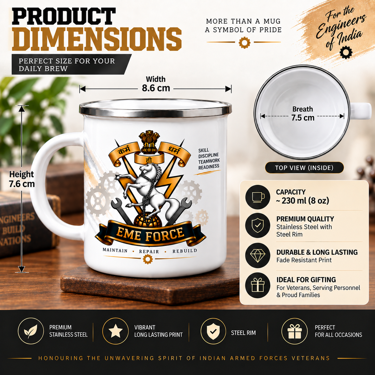 EME Force Stainless Steel Mug