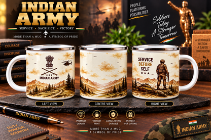 Indian Army Steel Mug
