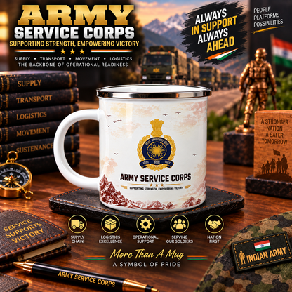 Army Service Corps Steel Mug