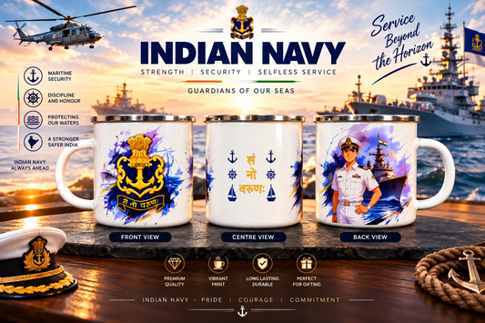 Indian Navy Steel Mug