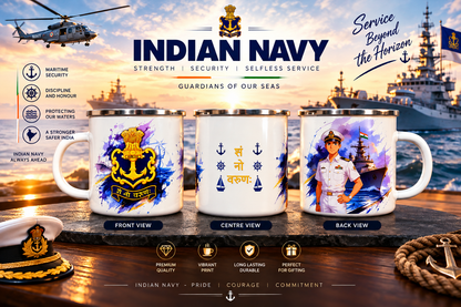 Indian Navy Steel Mug