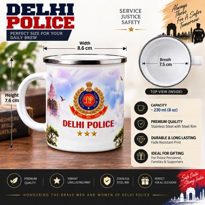 Delhi Police Steel Mug