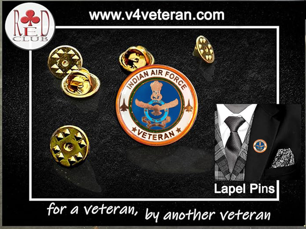 Lapel Pin for Blazer (Indian Air Force Veteran)