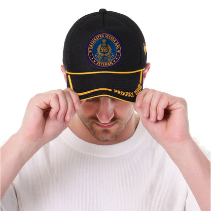 SSB-Proudly Served (Black) Veterans Baseball Cap