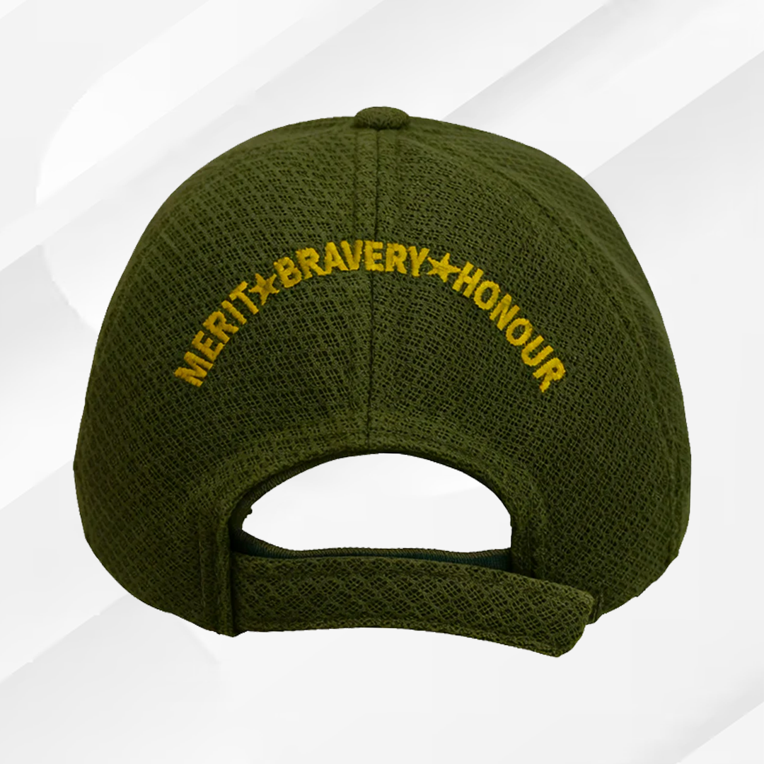 Indian Army-Proudly Served (Olive Green) Veterans Baseball Cap