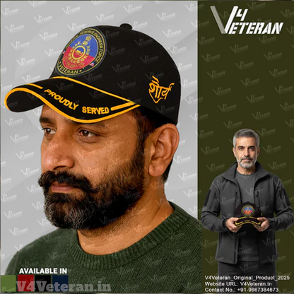 GREF-Proudly Served (Black) Veterans Baseball Cap