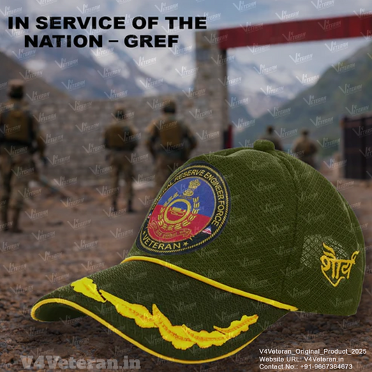 GREF Officers' (Olive Green) Veterans Baseball Cap