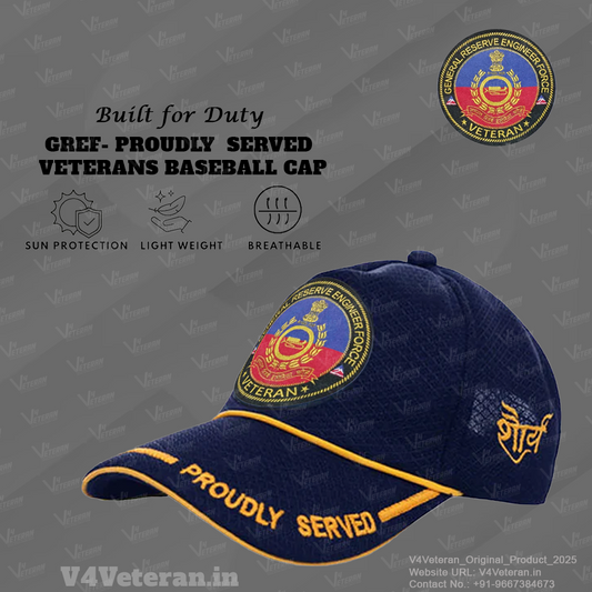 GREF-Proudly Served (Blue) Veterans Baseball Cap