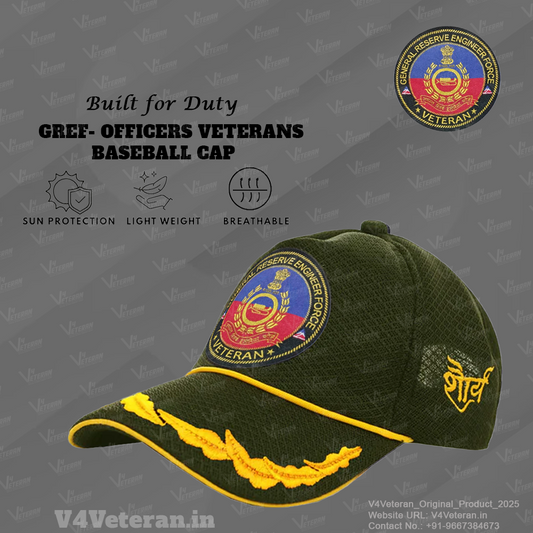 GREF Officers' (Olive Green) Veterans Baseball Cap