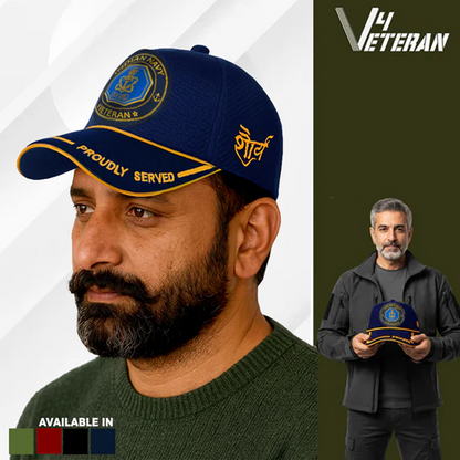 Indian Navy (Blue) Proudly Served Baseball Cap for Veterans