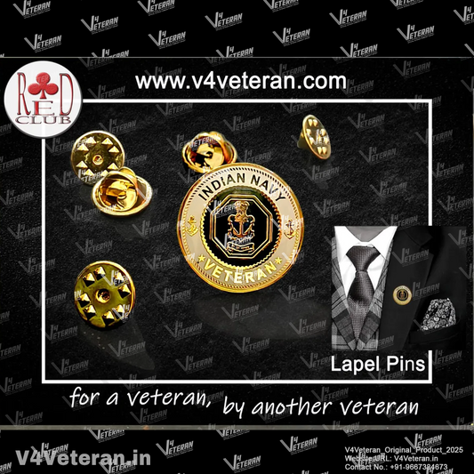 Lapel Pin for Blazer (Indian Navy Veteran)
