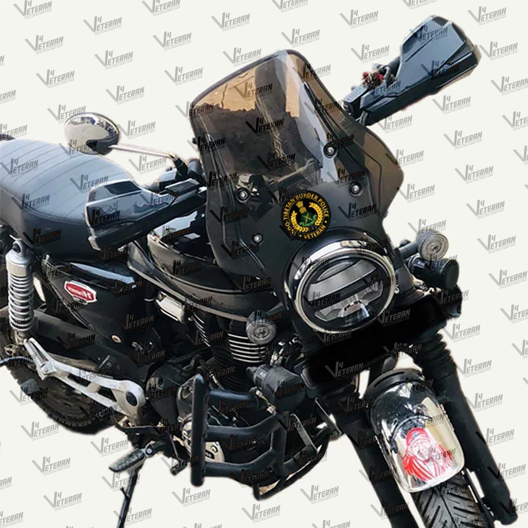 ITBP Veteran Car & Bike Stickers – 4 Inside Glass for Cars + 3 Back Gumming for 2-Wheelers (7 pcs)