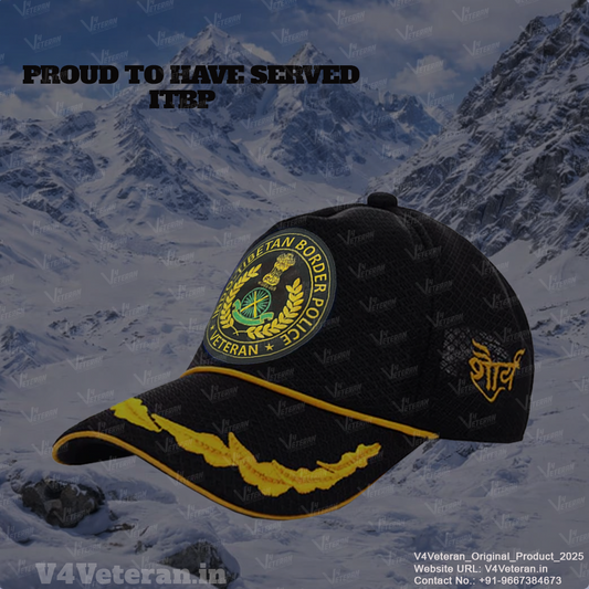ITBP Officers' (Black) Veterans Baseball Cap