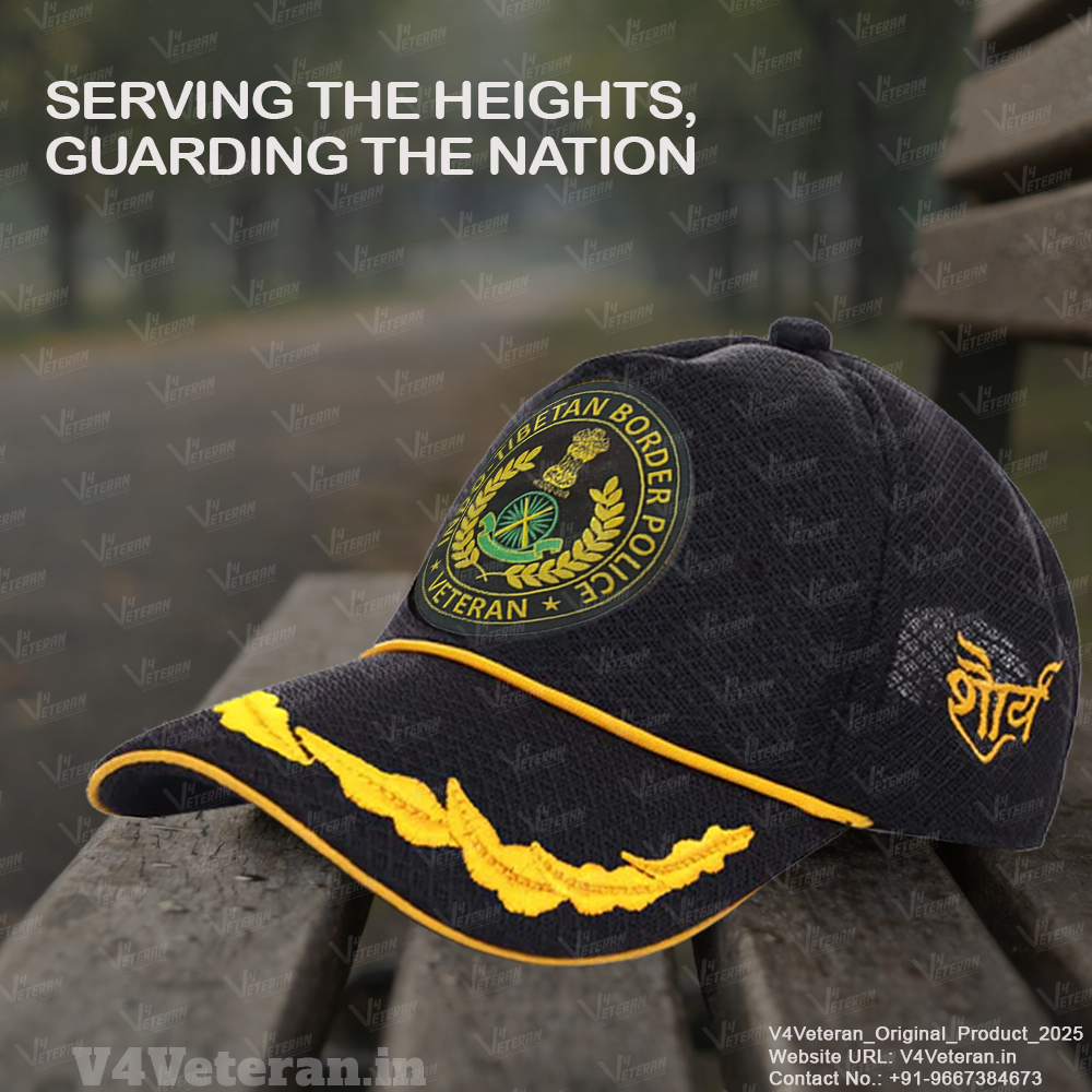 ITBP Officers' (Black) Veterans Baseball Cap