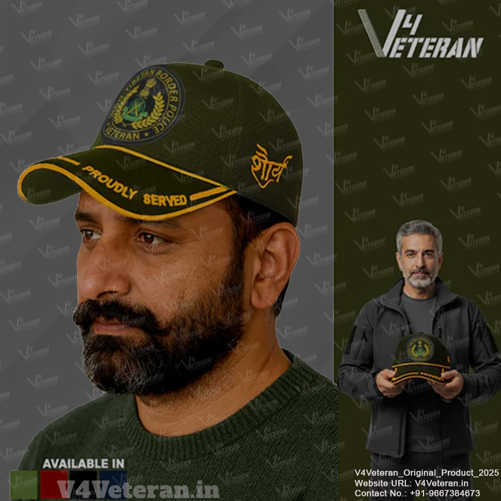 ITBP-Proudly Served (Olive Green) Veterans Baseball Cap