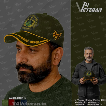 ITBP-Proudly Served (Olive Green) Veterans Baseball Cap