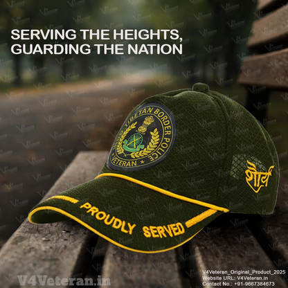 ITBP-Proudly Served (Olive Green) Veterans Baseball Cap