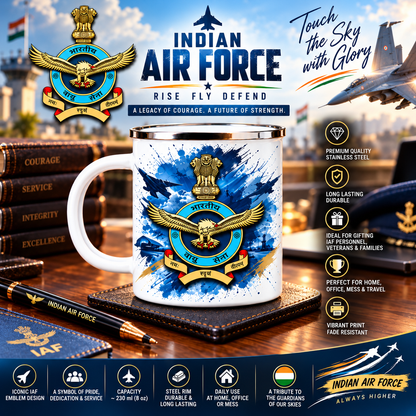 Indian Air Force Steel Mug D2