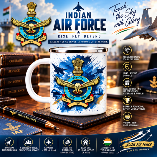 Indian Air Force Steel Mug D2