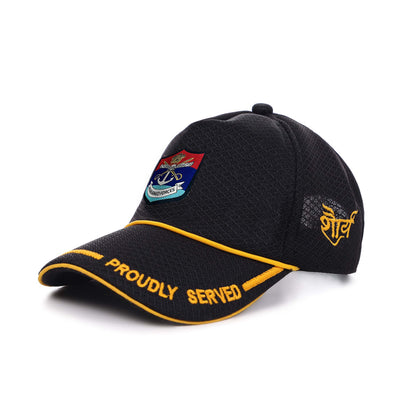Indian Armed Forces-Proudly Served (Black) Veterans Baseball Cap