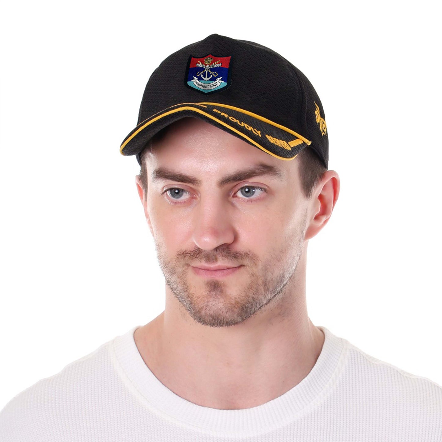 Indian Armed Forces-Proudly Served (Black) Veterans Baseball Cap