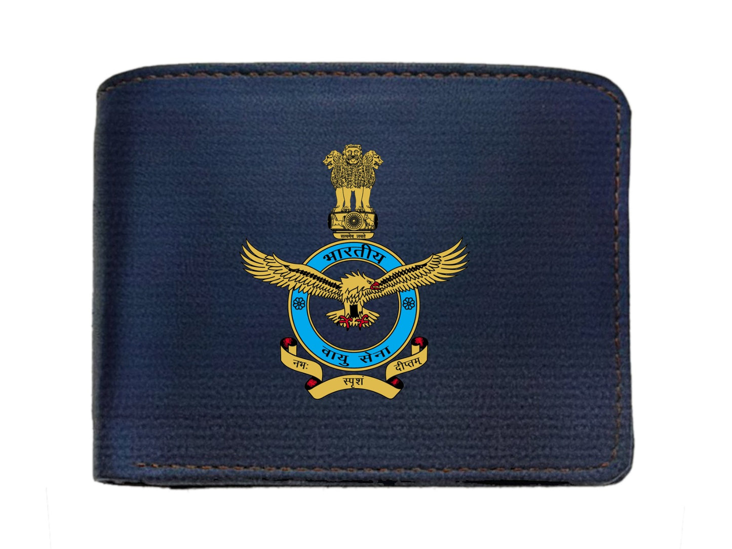 Blue Wallet (Genuine Leather) for Men - Air Force