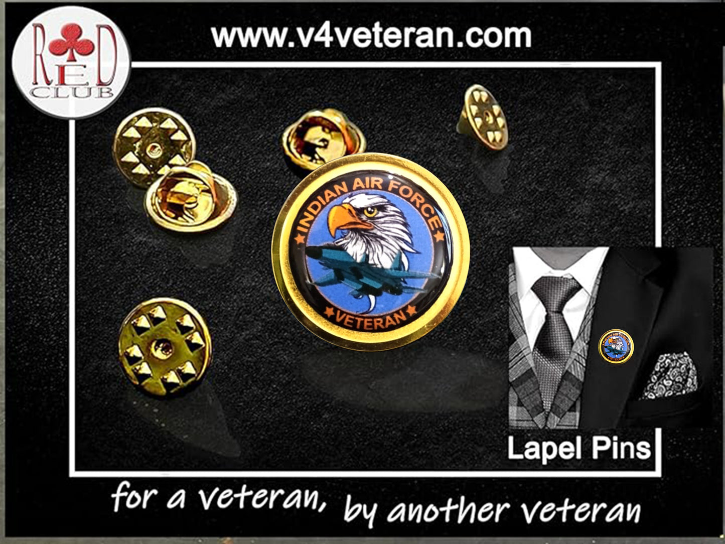 Lapel Pin for Blazer (Air Force-eagle)