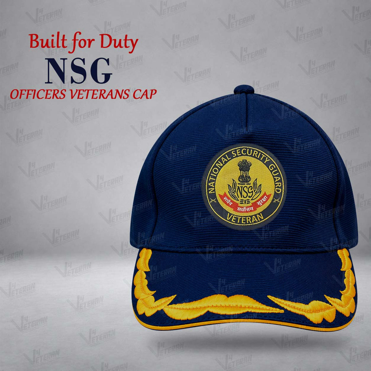 NSG Officers Veterans Cap (Fabric: Premium Autumn, Color: Blue)