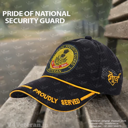 NSG-Proudly Served (Black) Veterans Baseball Cap