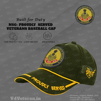 NSG-Proudly Served (Green) Veterans Baseball Cap