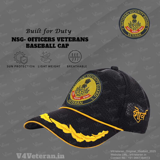 NSG Officers' (Black) Veterans Baseball Cap