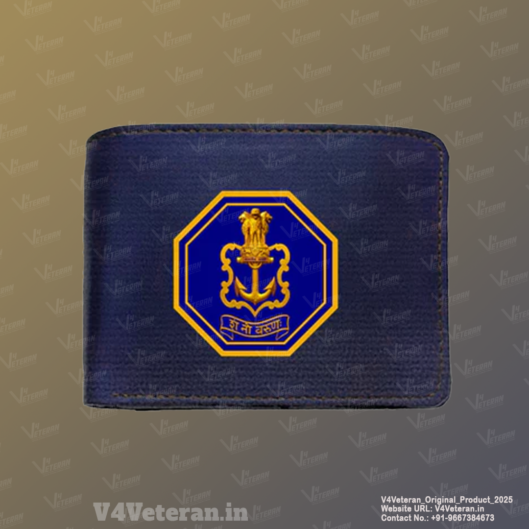 Blue Wallet (Genuine Leather) for Men - NAVY