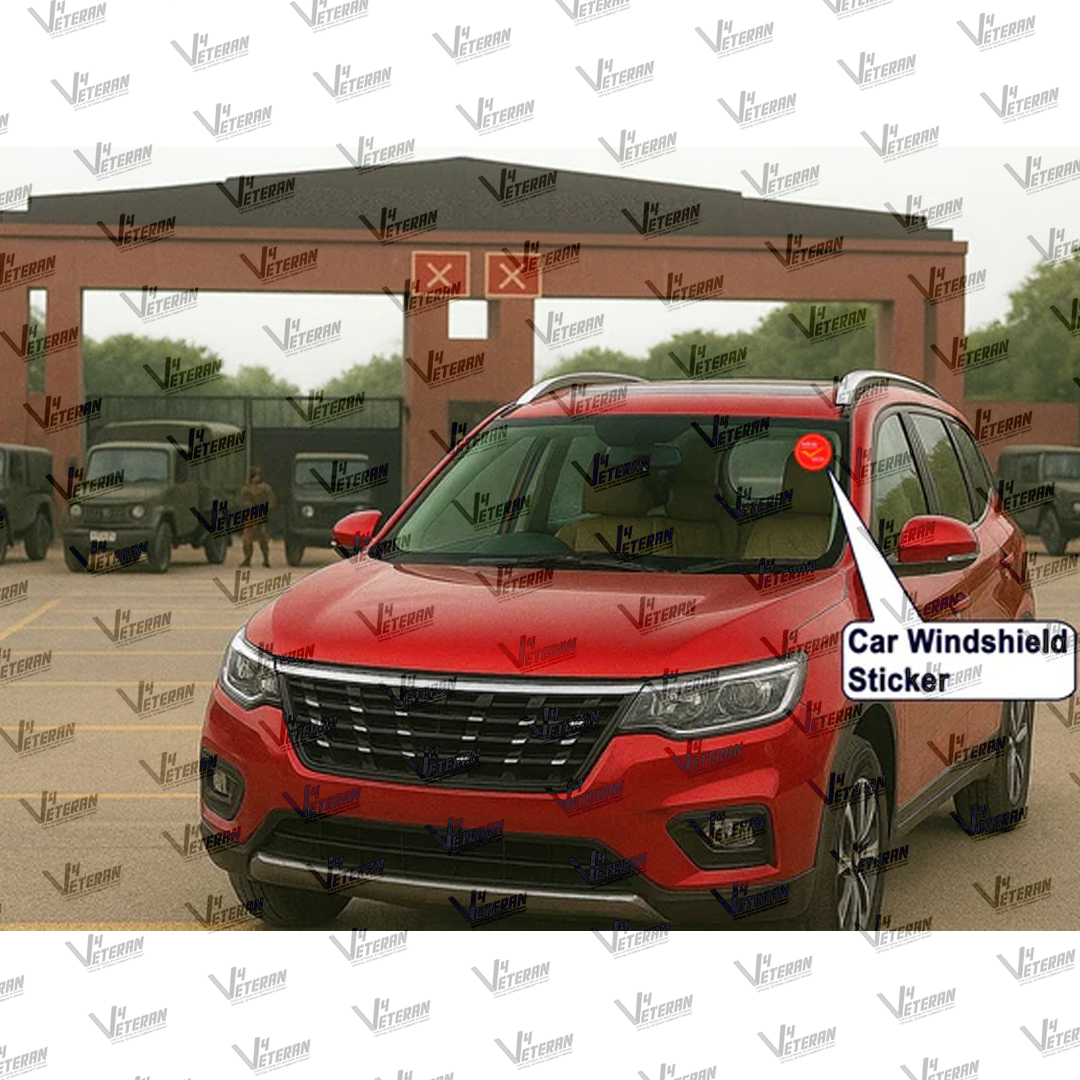 INDIAN POST Windshield Front Gumming Vinyl Stickers/Decals for Inside Pasting (Pack of 7) (Copy)